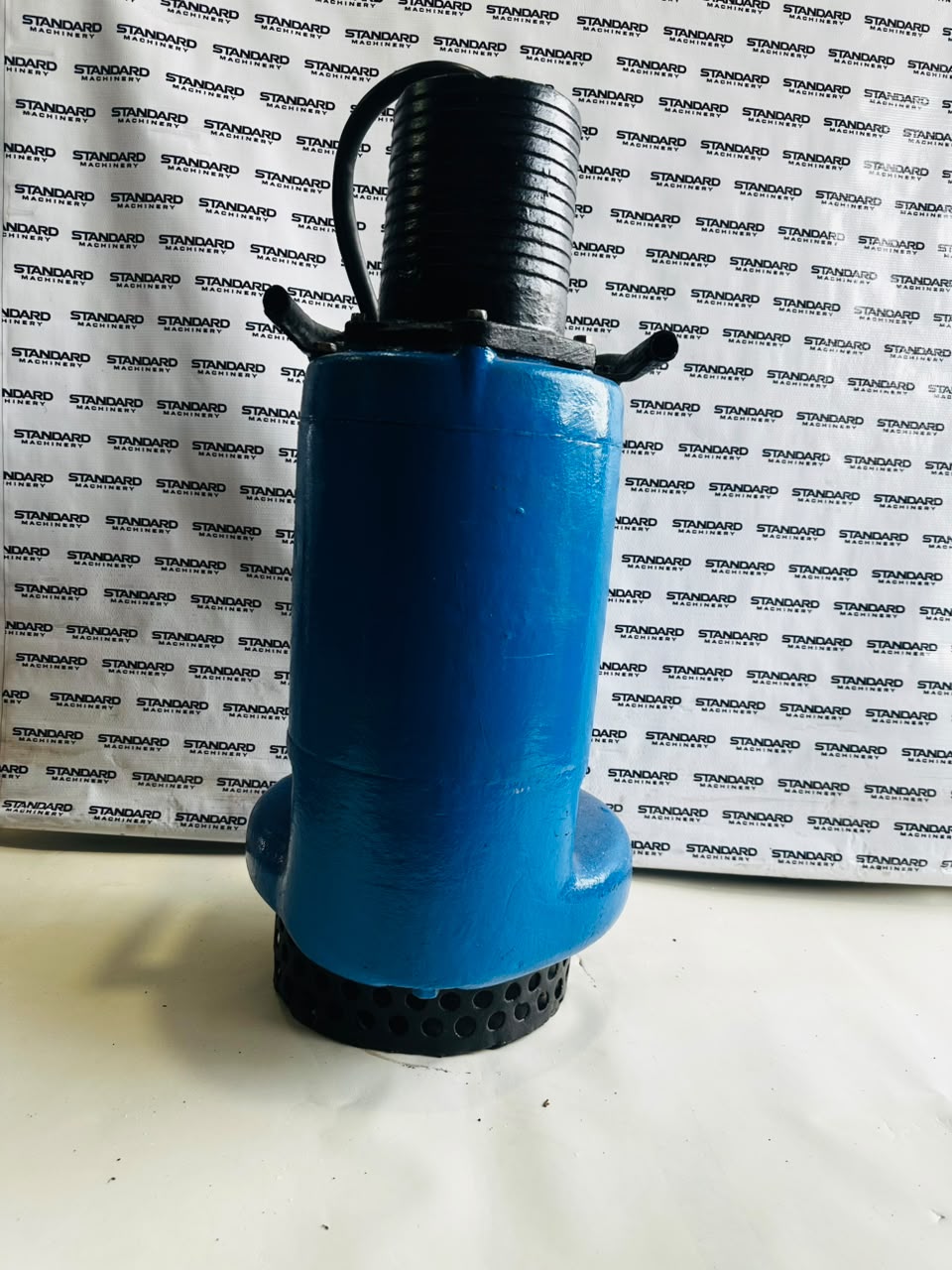 Tsurumi submersible pump nameplate – 11 kW, 4-pole Toshiba motor, imported Japan – Standard Machinery - View 2