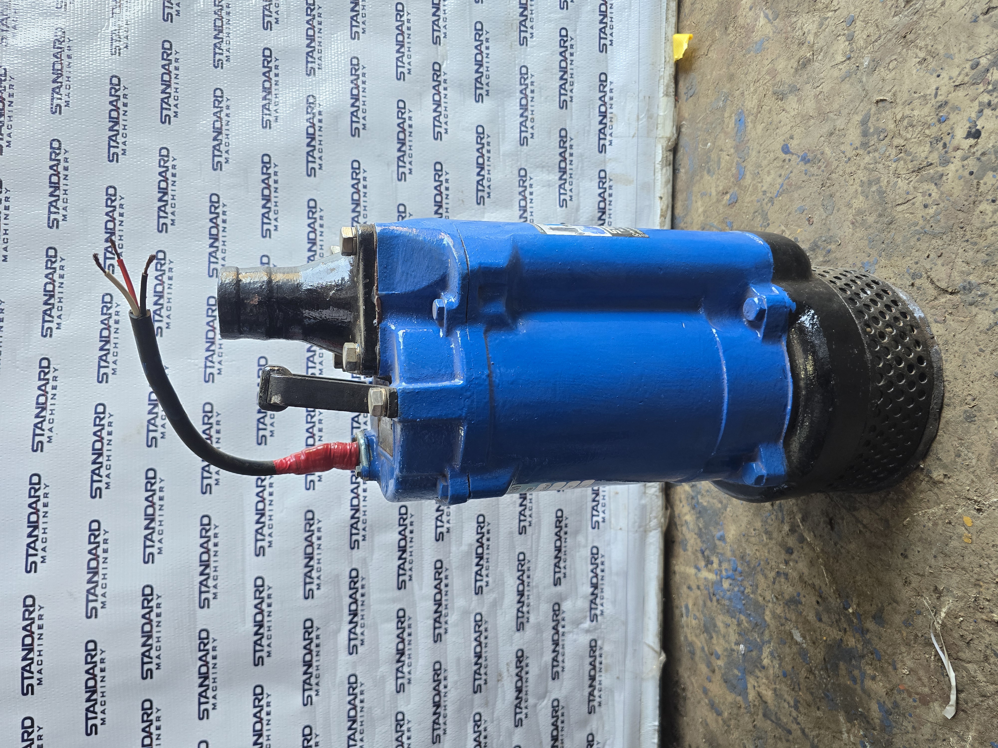 Tsurumi KTZ-15H 2 HP cast iron submersible dewatering pump with 50 mm outlet, handle and strainer, Standard Machinery