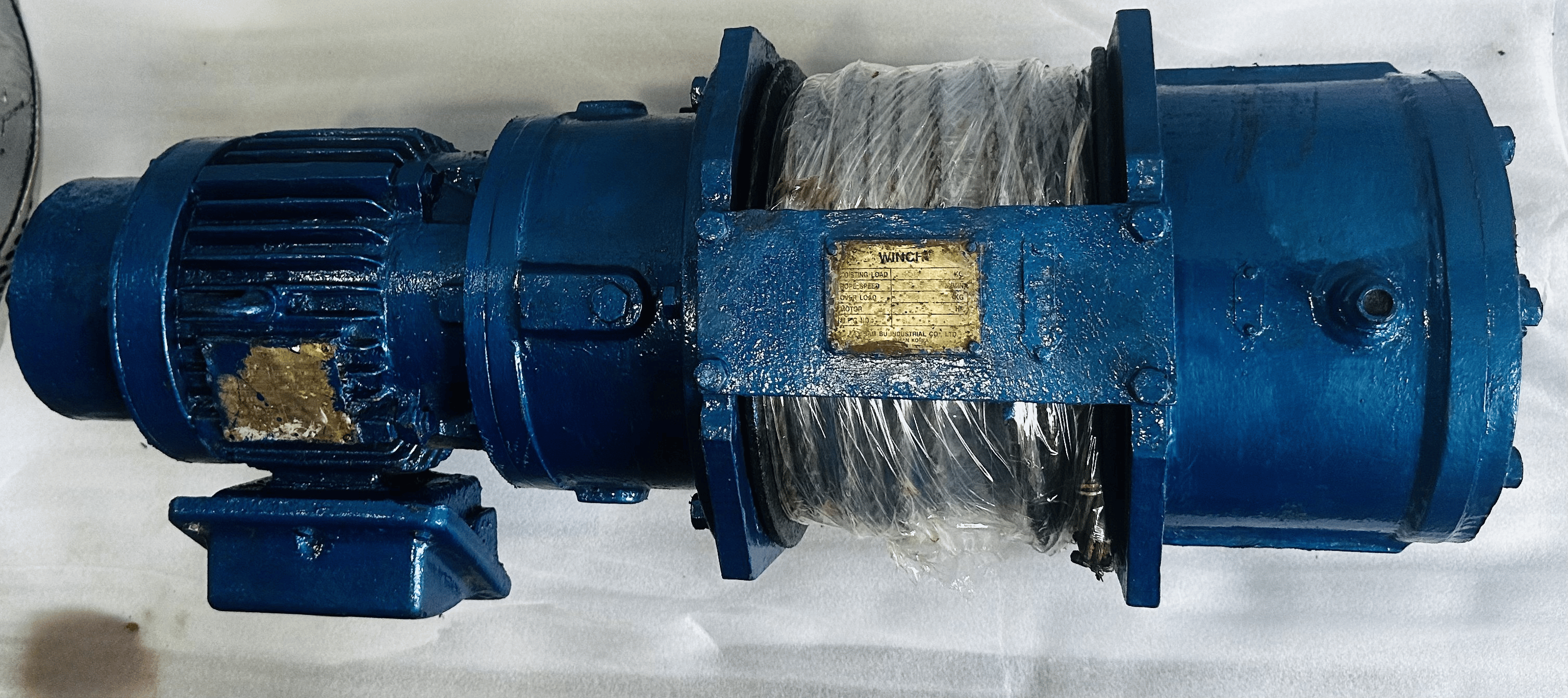 Refurbished SAM BU winch gear motor with brake 3 HP 18 RPM ex-ship Korean made — Standard Machinery Bhavnagar Gujarat - View 3
