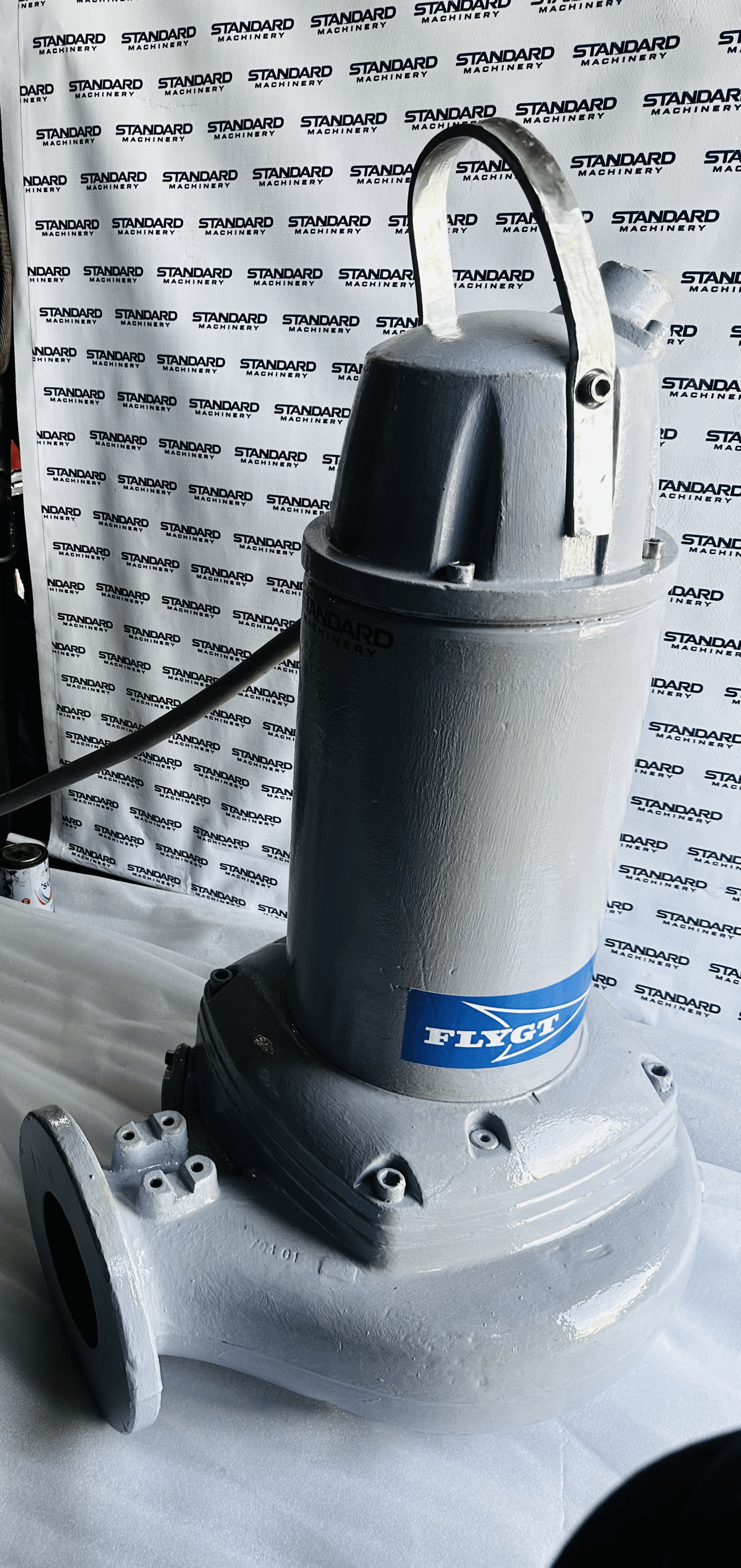Refurbished Flygt 3171.091 Xylem submersible sewage sludge pump 30 HP 22 kW IP68 S1 duty — Standard Machinery - View 2